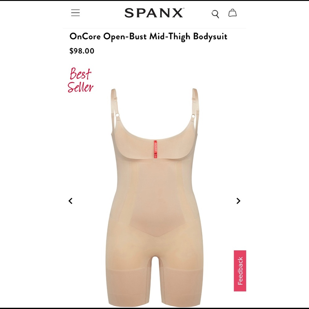 Spanx OnCore Shapewear Bodysuit
